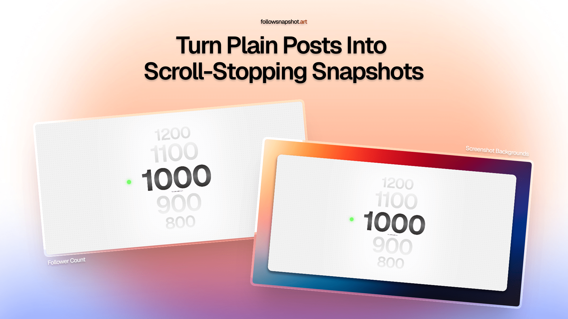 FollowSnapshot – Generate Follower Milestone Images